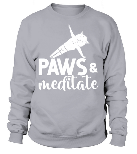 Yoga Cat Beginner Workout Poses Quotes Meditation Sweatshirt Unisex