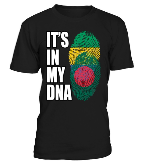 Gambian And Bangladeshi Mix Heritage DNA Flag T-Shirt Unisex