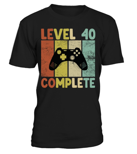 Level 40 Complete Vintage 40th Birthday Funny Game T-Shirt Unisex