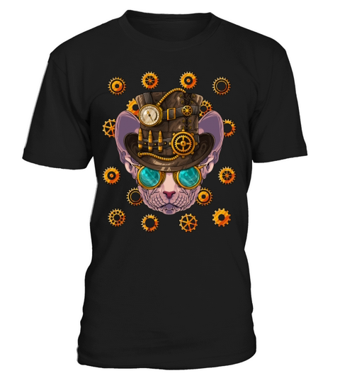 Steampunk Sphynx Cat Medieval Victorian Steam Powe T-Shirt Unisex