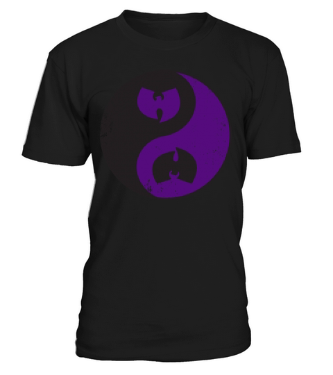 yin and yang wutang black and dark purple T-Shirt Unisex