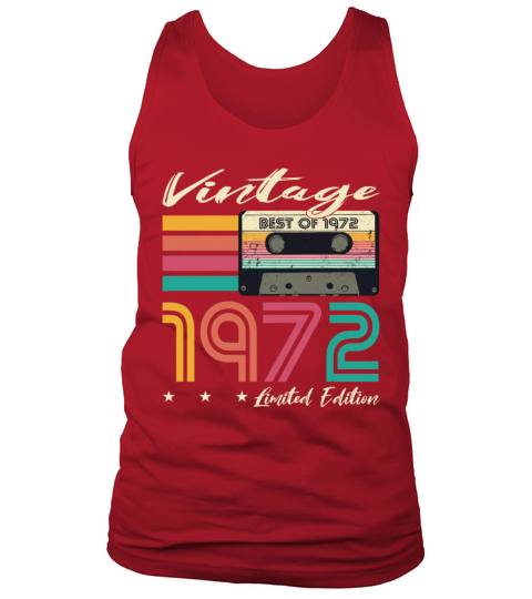 50th birthday vintage 1972 limited edition Tank Top Unisex
