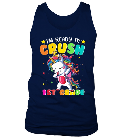 Dabbing Unicorn Youth I’m Ready To Crush 1st Grade shirtn Tank Top Unisex