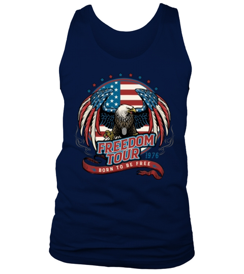 Freedom Tour 1776 Vintage Style Fourth Of July Tank Top Unisex
