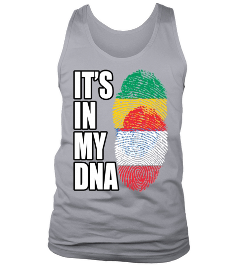 Gambian And Austrian Mix Heritage DNA Flag Tank Top Unisex