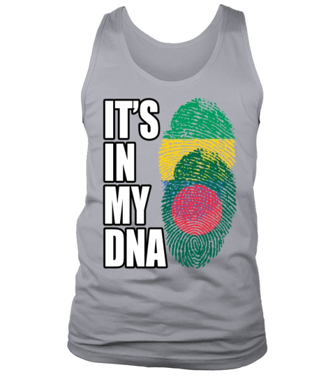 Gambian And Bangladeshi Mix Heritage DNA Flag Tank Top Unisex