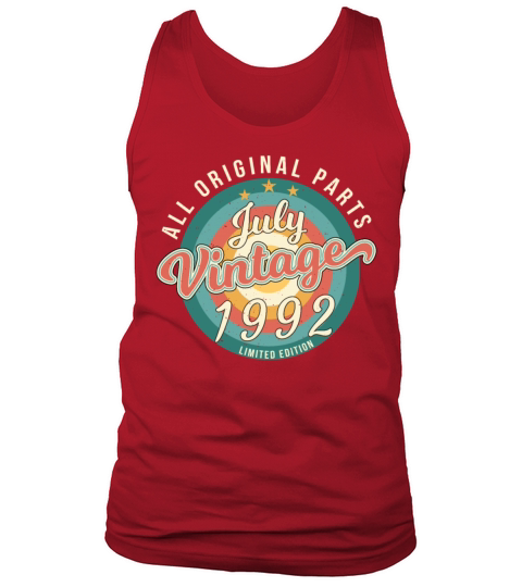 July 1992 30th Birthday Tank Top Unisex