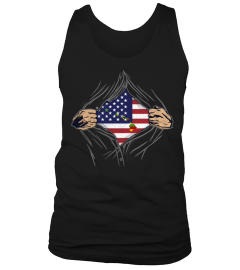 Rip Reveal America State Flag Hawaii Tank Top Unisex