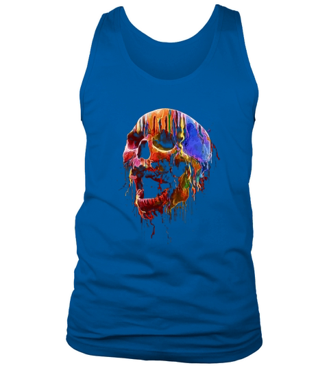 Skull Colorful Neon Tank Top Unisex