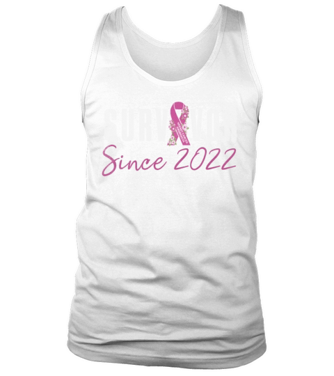 Survivor Since 2022 Breast Cancer Awareness Pink Tank Top Unisex