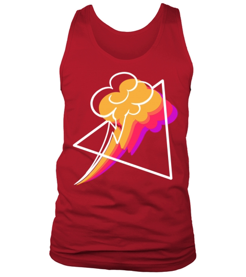 Synthwave Thunderstorm Meteorologist Gift Tank Top Unisex