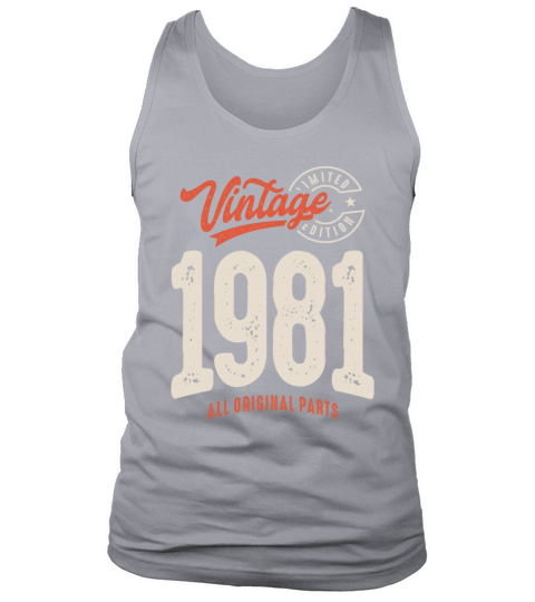 Vintage Born in 1981 - 41st Birthday Retro Tank Top Unisex
