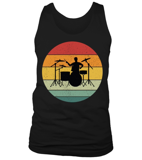 Vintage Retro Drums Vintage Music Tank Top Unisex