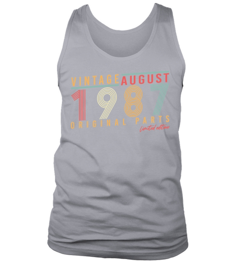Year Of Construction 1987 In August Tank Top Unisex