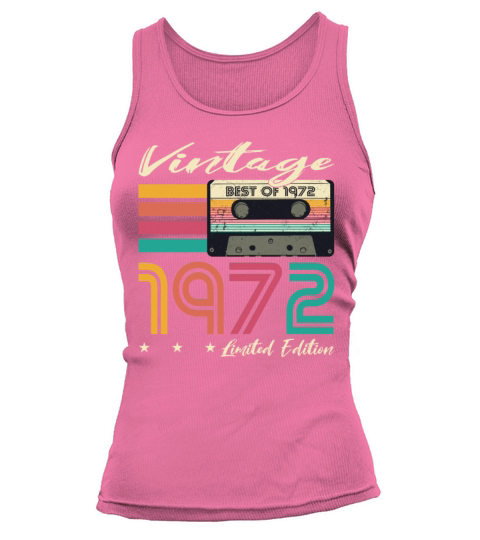 50th birthday vintage 1972 limited edition Tank top Woman