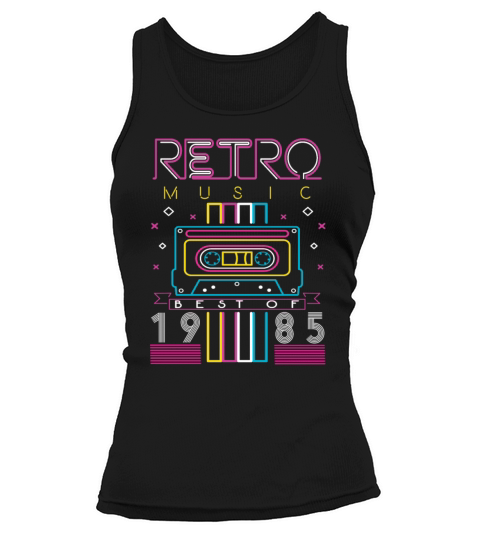 Best Of 1985 Retro Cassette Vintage Birthday Tank top Woman