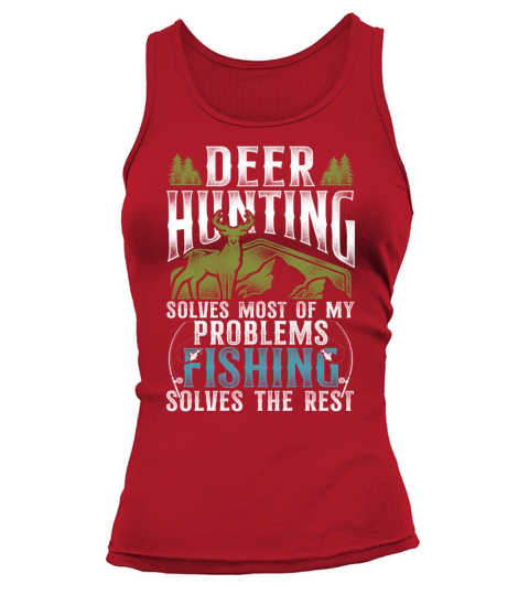 Buck Deer Hunting Hunter Fishing Tank top Woman