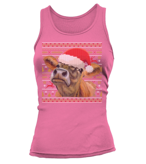 Christmas Heifer Funny Farm Girls Women Sarcastic Tank top Woman