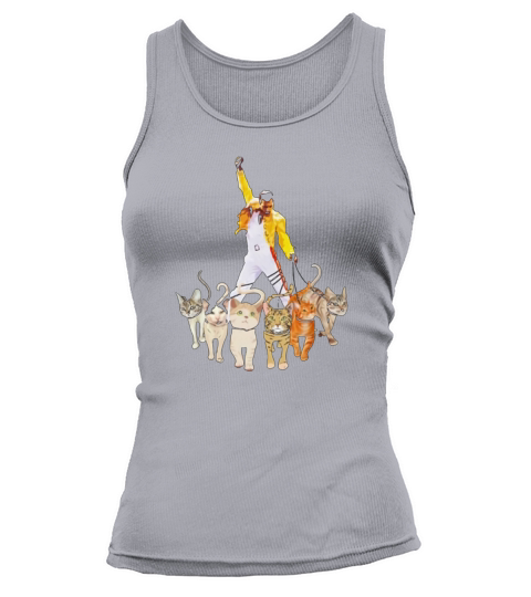 Freddie Mercury walking with his cats shirt Tank top Woman