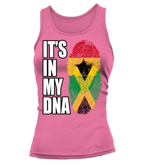 Ghanaian And Jamaican Mix Heritage DNA Flag Tank top Woman