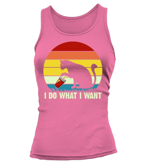 I Do What I Want Funny Vintage Black Cat Tank top Woman