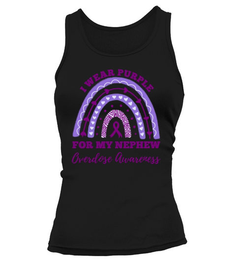 I Wear Purple For My Nephew Overdose Awareness Tank top Woman
