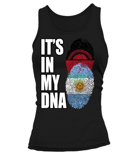 Malawian And Argentinian Mix Heritage DNA Flag Tank top Woman