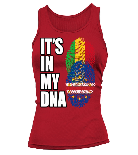 Malian And Cabo Verdean Mix Heritage DNA Flag Tank top Woman