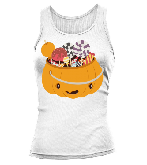 Pumpkin filled with candy Halloween 2022 Tank top Woman