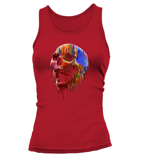 Skull Colorful Neon Tank top Woman
