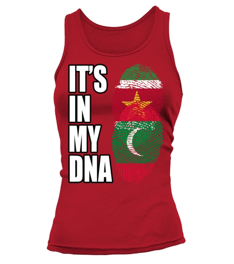 Surinamese And Maldivian Vintage Heritage DNA Flag Tank top Woman