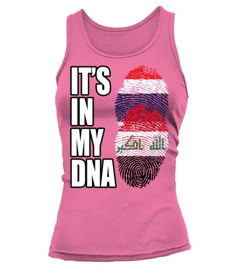 Thai And Iraqi Vintage Heritage DNA Flag Tank top Woman