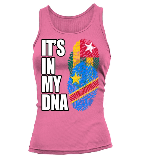 Togolese And Congolese Mix Heritage DNA Flag Tank top Woman