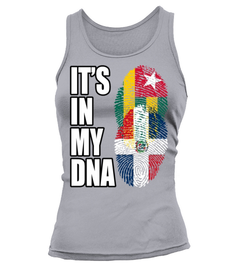 Togolese And Dominican Mix Heritage DNA Flag Tank top Woman