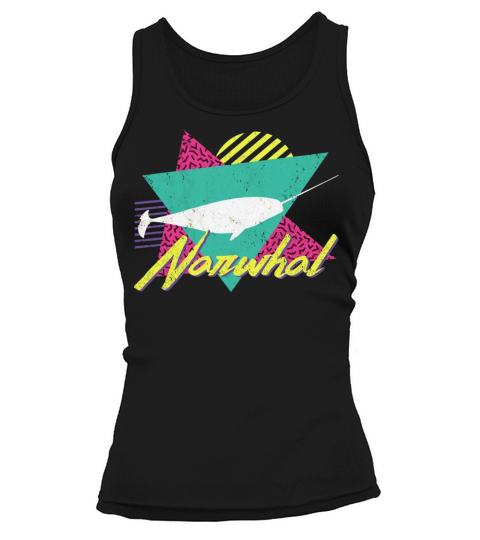Vintage Retro 80S Or 90S Narwhal Tank top Woman