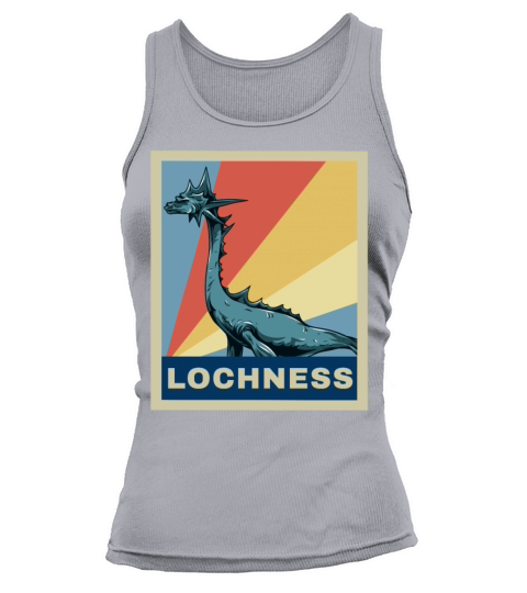 Vintage Retro Loch Ness Monster Nessie Gift Tank top Woman