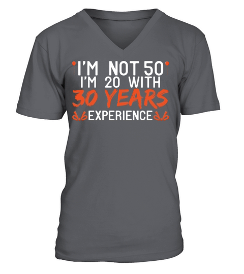 50th Birthday 50 Fifty Fiftieth Age Anniversary V-Neck T-shirt