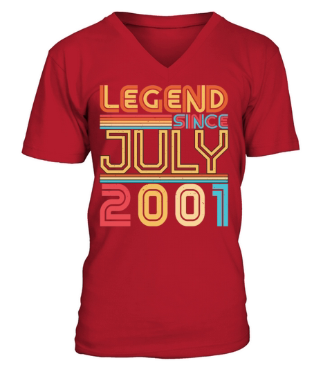 Birth Month July 2001 V-Neck T-shirt