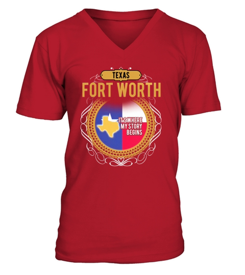 Fort Worth Texas V-Neck T-shirt