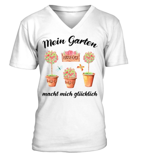 Garden Quote Hobby Gardener Gift Idea V-Neck T-shirt
