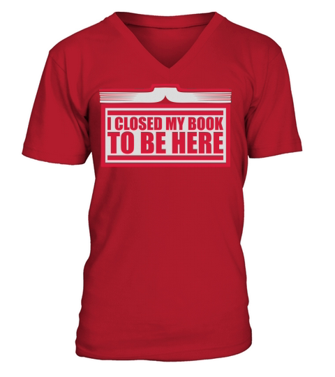 I closed my book V-Neck T-shirt