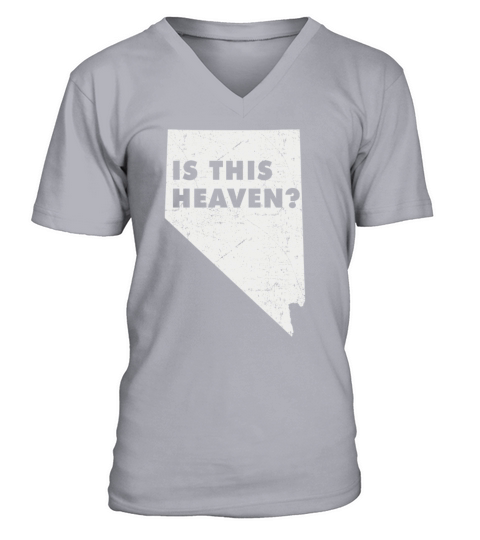 Land Map America US State Home Heaven Nevada V-Neck T-shirt