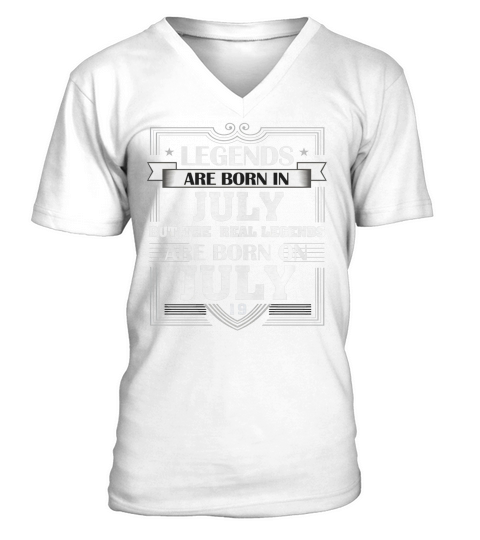 LEGENDS ARE BORN ON JULY 19 T SHIRT JULY BIRTHDAY GIFTS V-Neck T-shirt