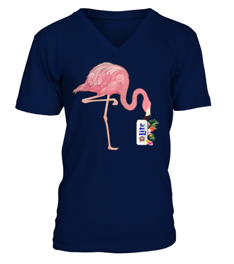 Miller Lite Pink Bird shirt V-Neck T-shirt
