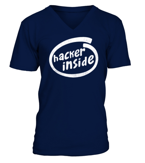 New Design Hacker Inside Best Seller V-Neck T-shirt