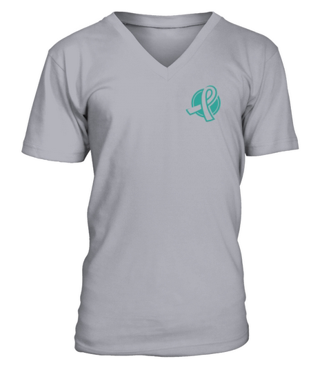 Ribbon Cure-Interstitial Cystitis Awareness Ribbon V-Neck T-shirt