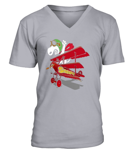snoopy pilot V-Neck T-shirt