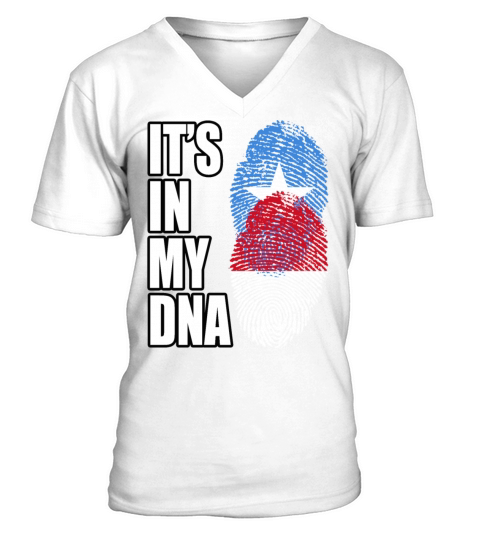 Somali And Indonesian Vintage Heritage DNA Flag V-Neck T-shirt