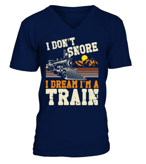 Steam Train Driver Trainspotting V-Neck T-shirt
