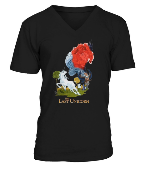 The Last Unicorn 1982 V-Neck T-shirt